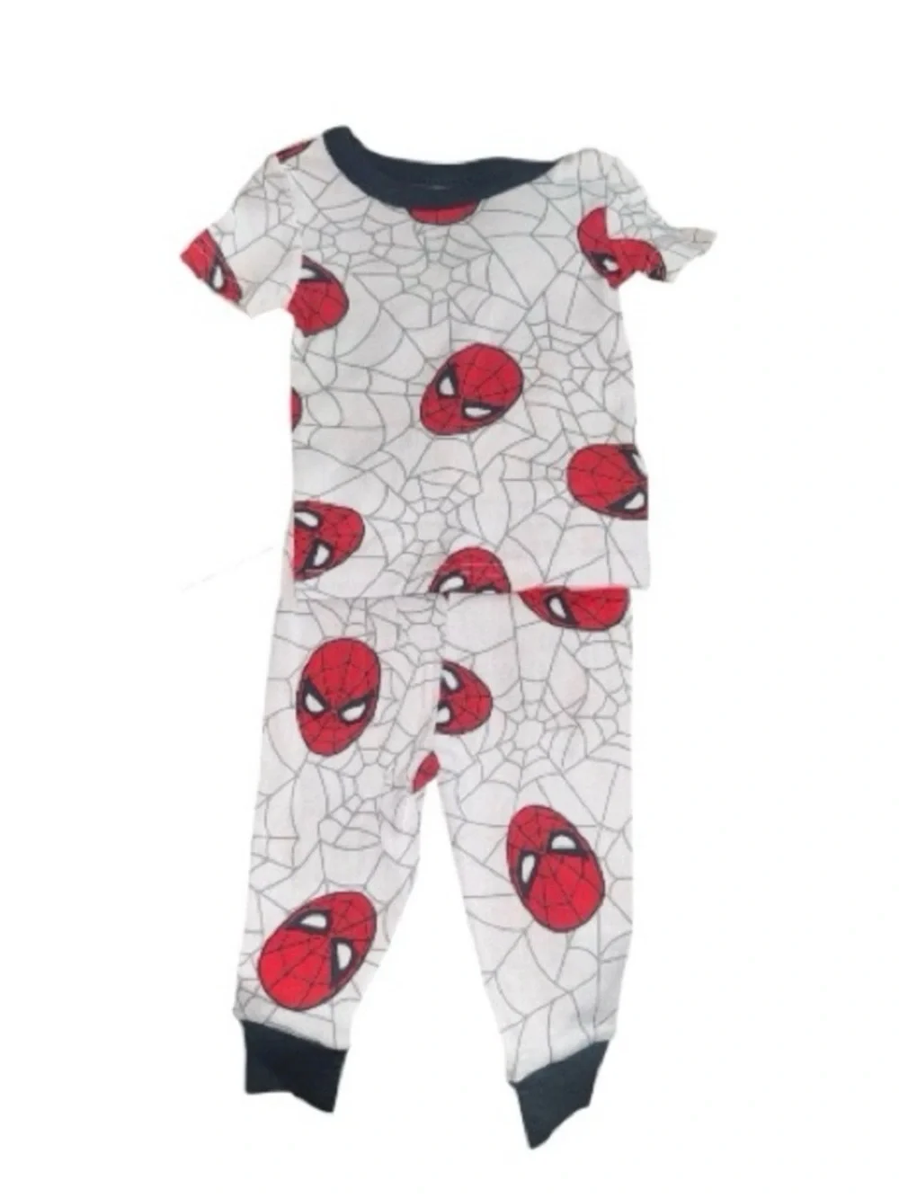 Spiderman Suit & Spider-Man Head Kids Pajama Set Size 12 Months
